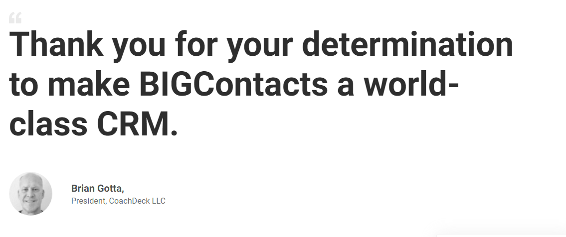 Happy Customers - BIGContacts CRM 