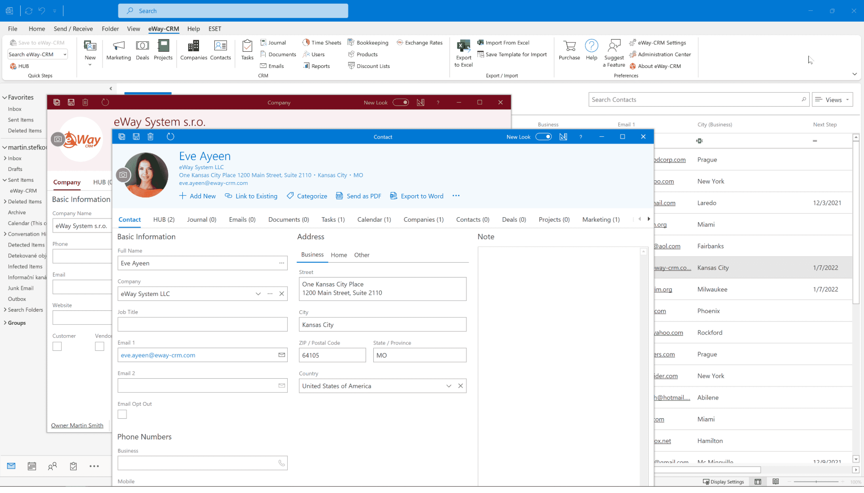 eWay-CRM - Best CRM for Outlook