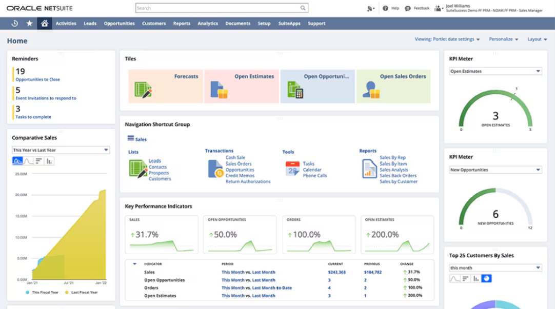 NetSuite - Best for Customer Service Management